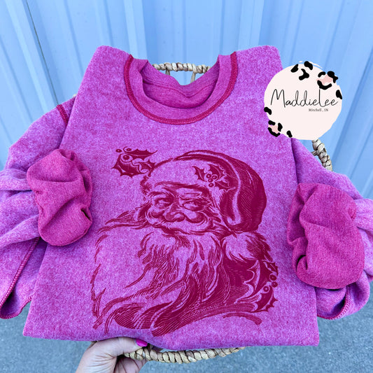 Inside Out Vintage Santa Crew