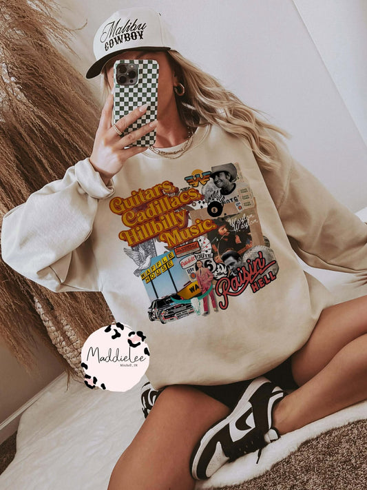 Hillbillies & Outlaws Tee - Crew