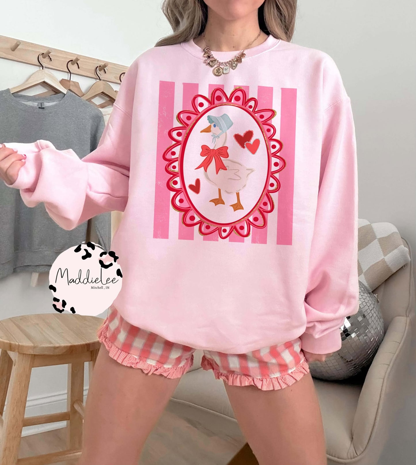 Be Mine Goose Tee - Crew