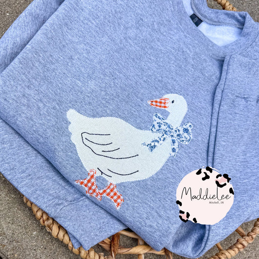 Cottage Core Applique Goose