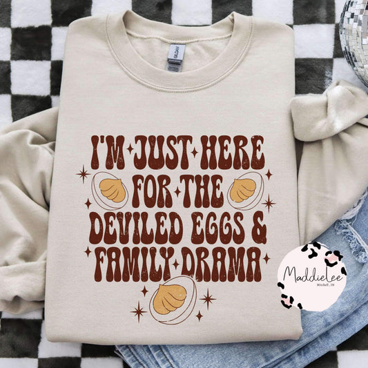 Deviled Eggs & Drama Tee/Crew