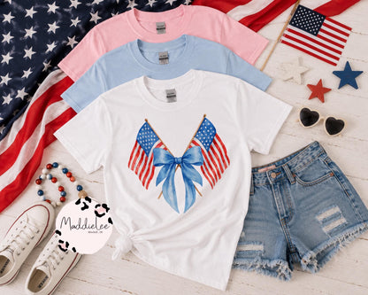 simple flag tee