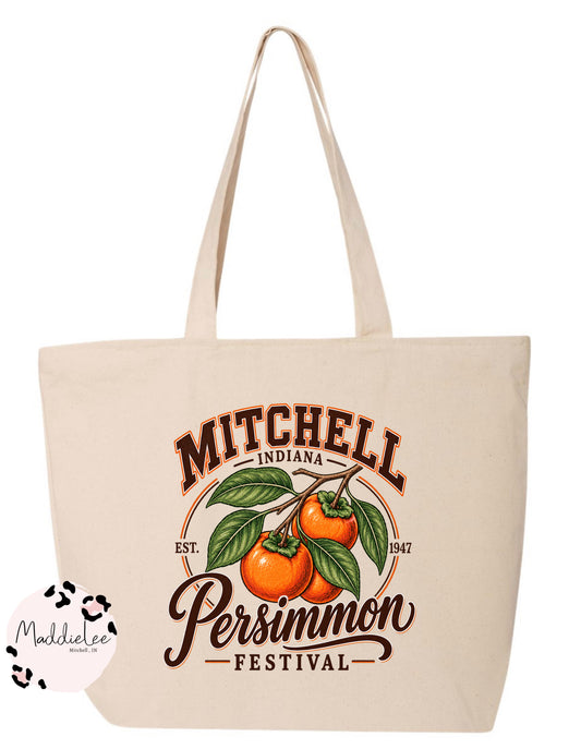 Persimmon Festival Canvas Tote Bag