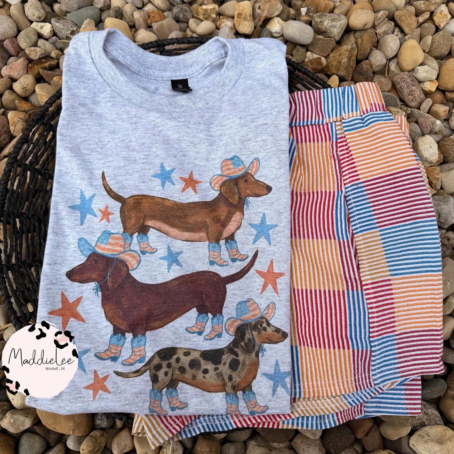 Patriotic Dachsund Tee