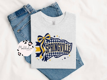 Gingham  School Spirit Flag *Custom
