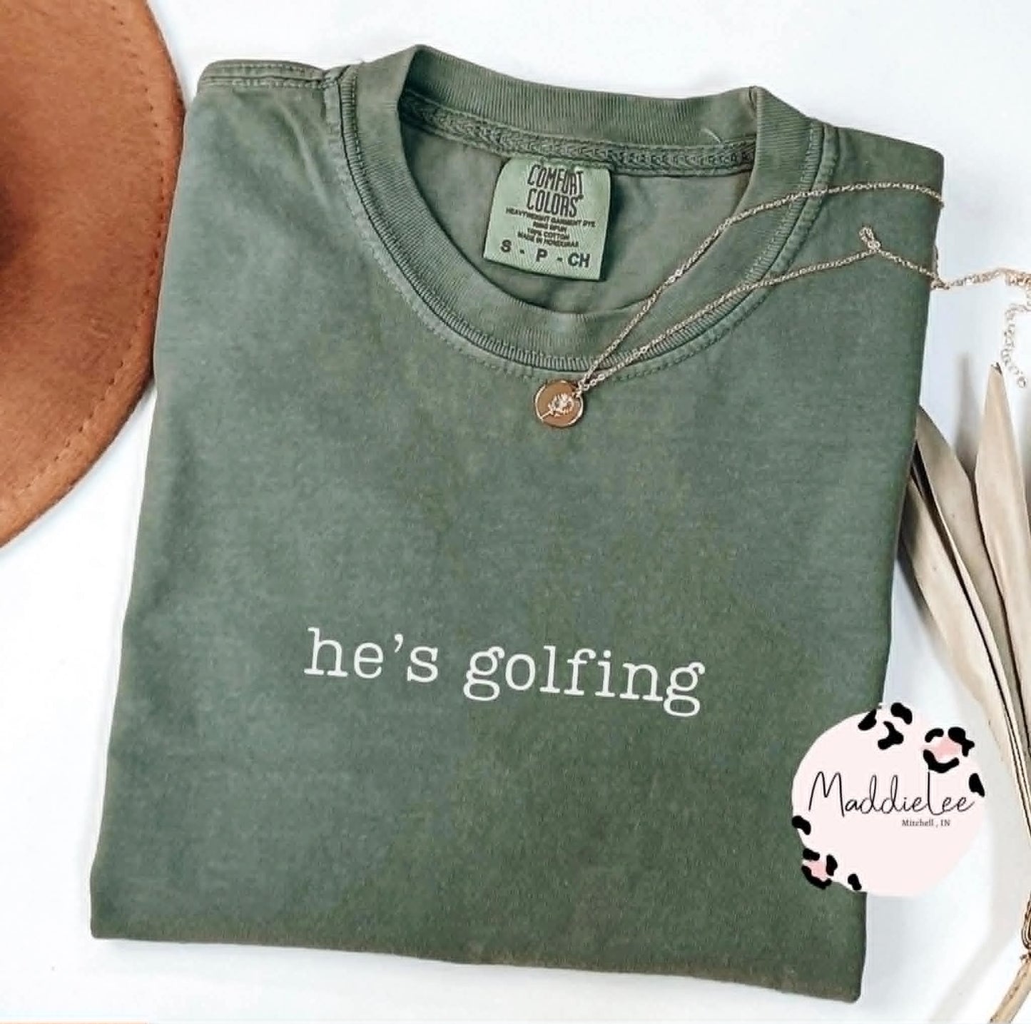 he's golfing tee