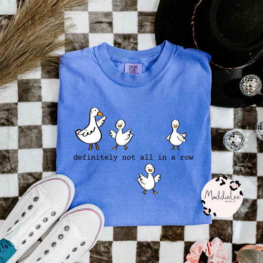Ducks not in a row