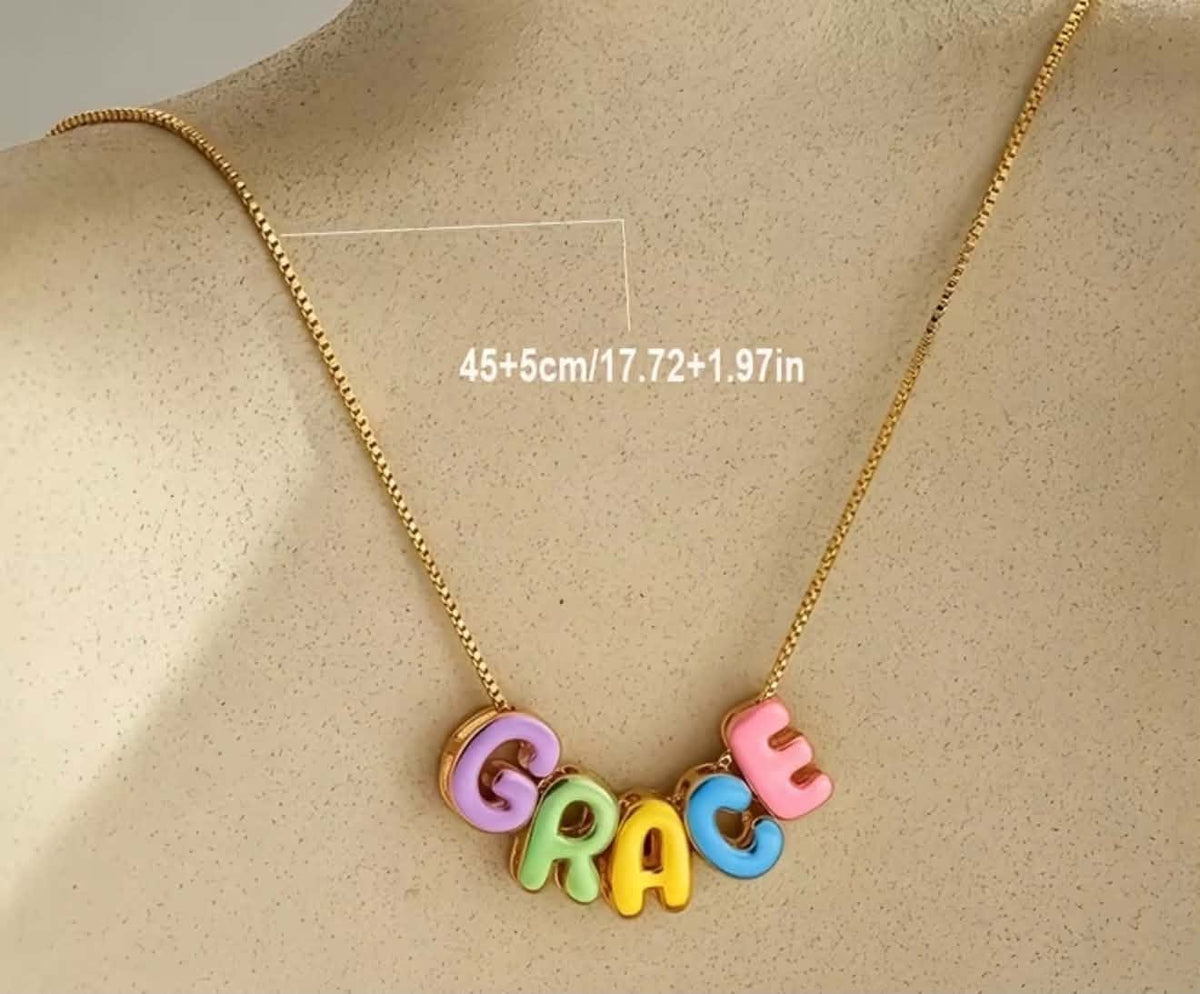 Candy Pop Personalized Name Necklace