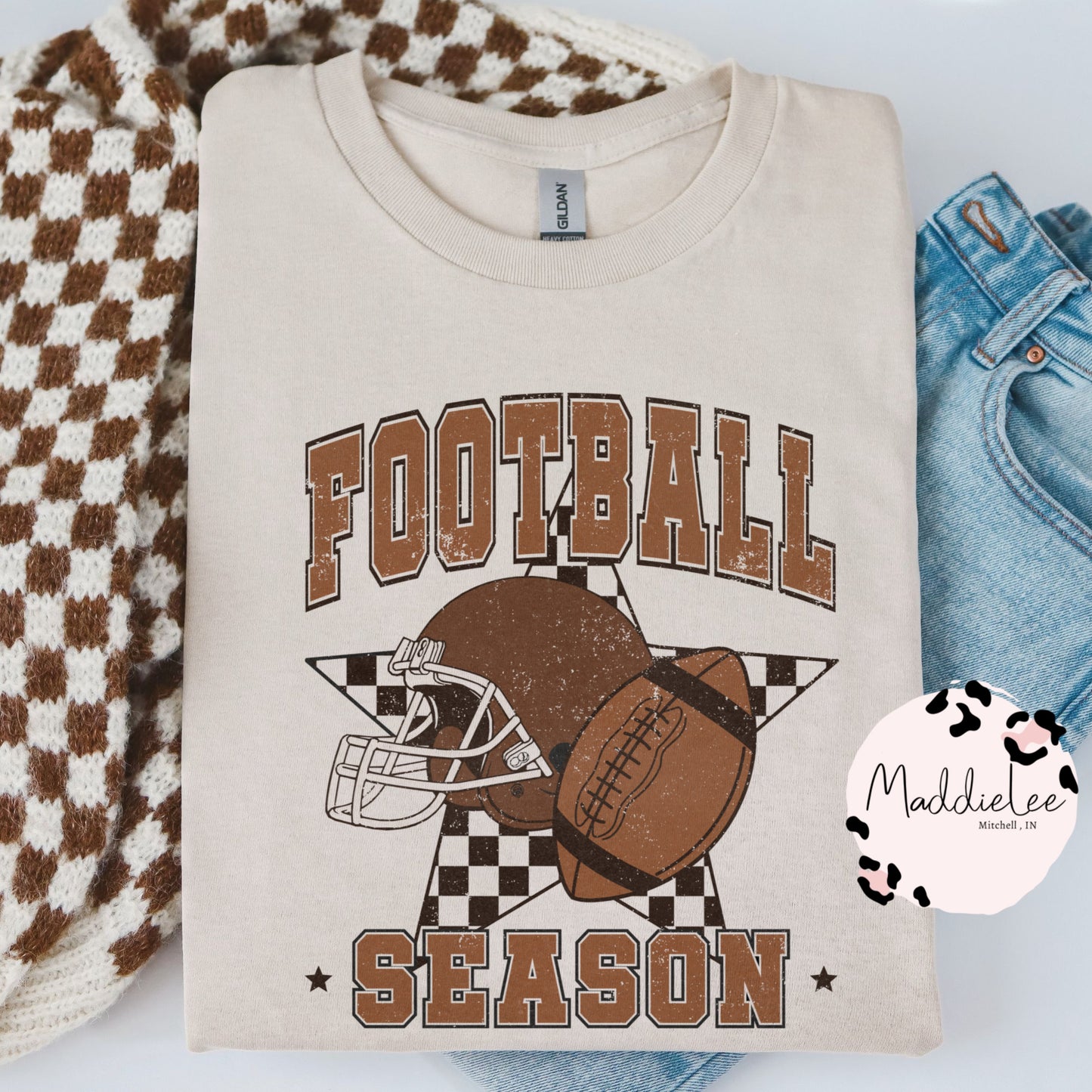 Football Season Grunge Tee/Crew