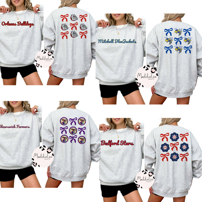 School Spirit Coquette Mascot Tee/Crew