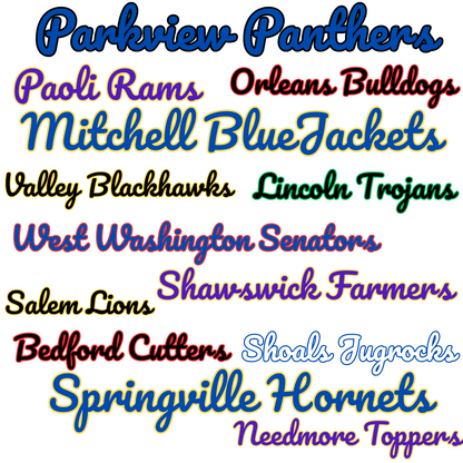 School Spirit Coquette Mascot Tee/Crew