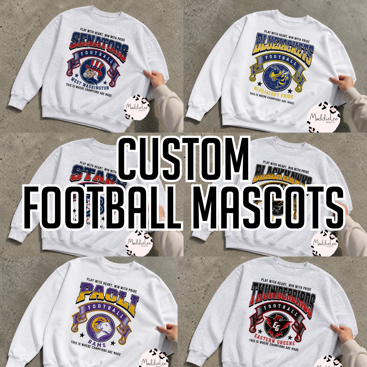Custom Football Mascot