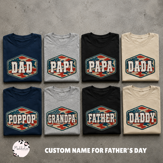 FLAG FATHER FIGURE TSHIRT