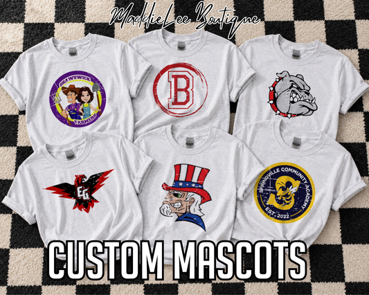 Custom Mascot Tee/Crewneck