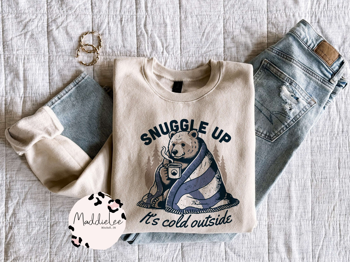 Snuggle Bear Tee - Crew