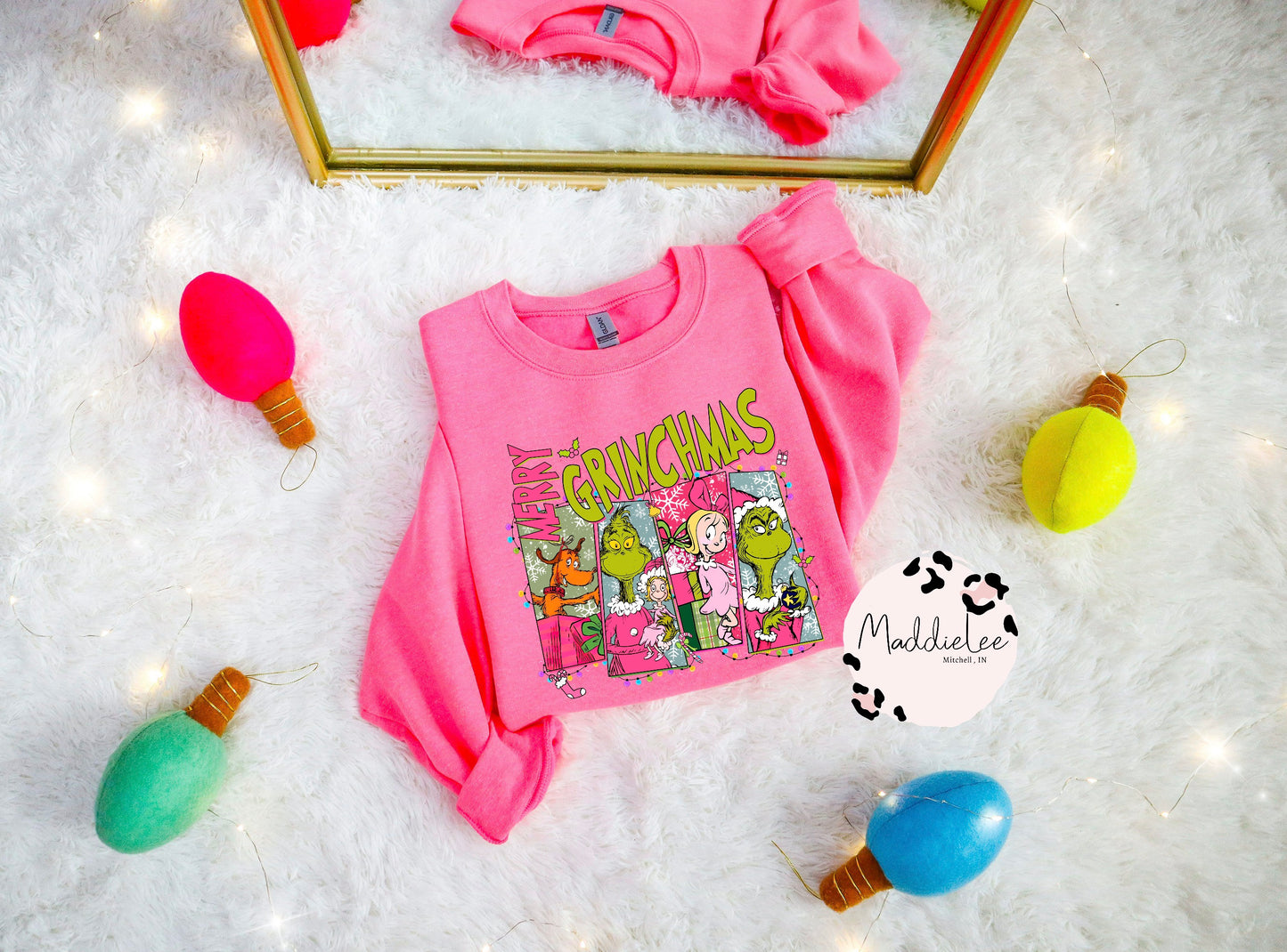 Merry Hot Pink Style Tee - Crew