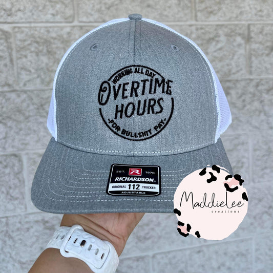 Overtime Hours Adult Hat
