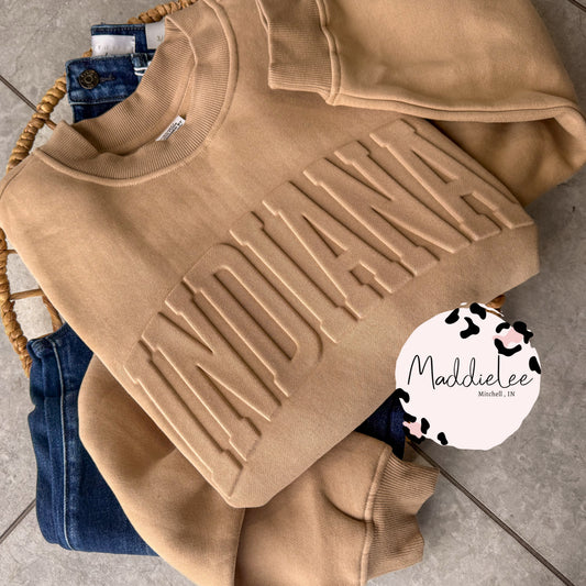 Embossed Crewnecks - SAND
