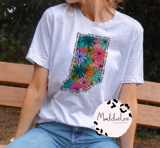 Floral IN Tee/Crew