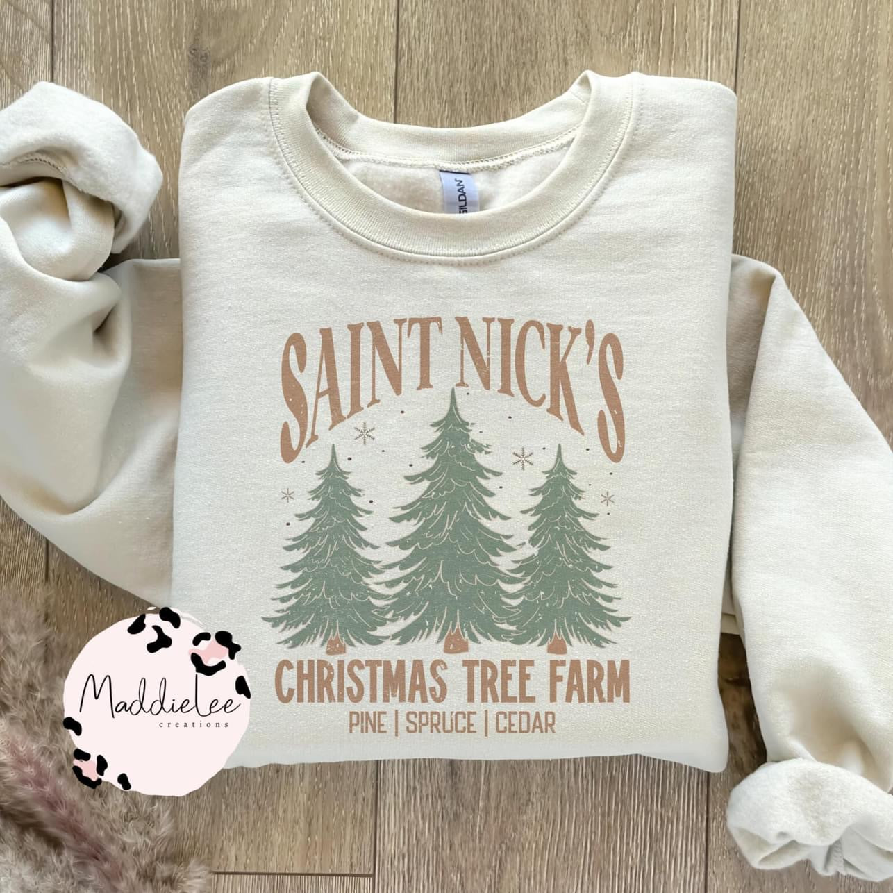 Saint Nick’s Christmas Tree Farm Adult Crewneck