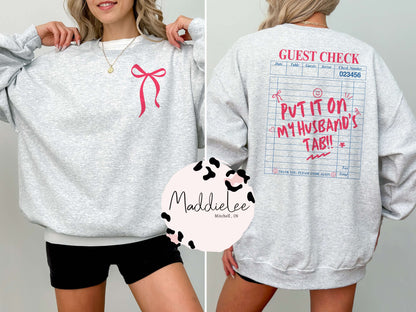 Husband’s Tab Tee/Crew