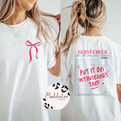 Husband’s Tab Tee/Crew