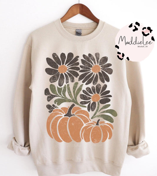 Fall Floral Tee - Crew