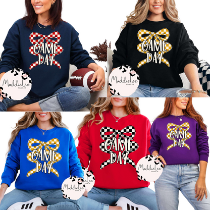 GAME DAY Coquette Bow Tee/Crewneck