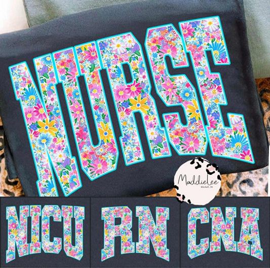 Nurse Week Floral Tee