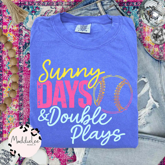 sunny days & double plays CC tee