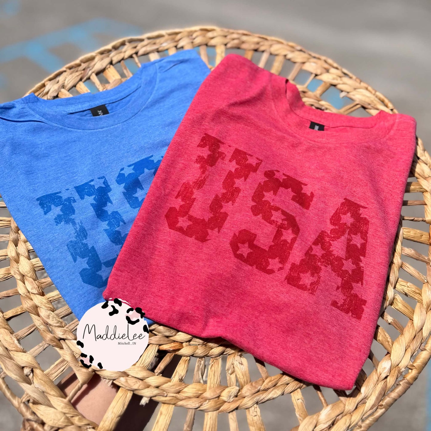 USA Blue/Red Tee