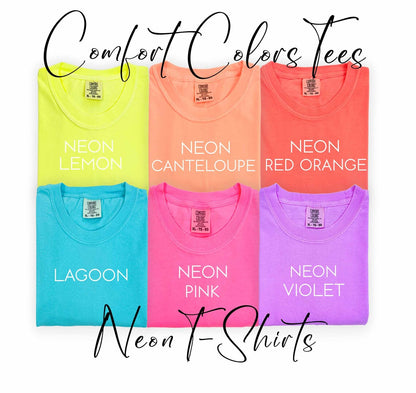 Neon Checkered Mama Tee