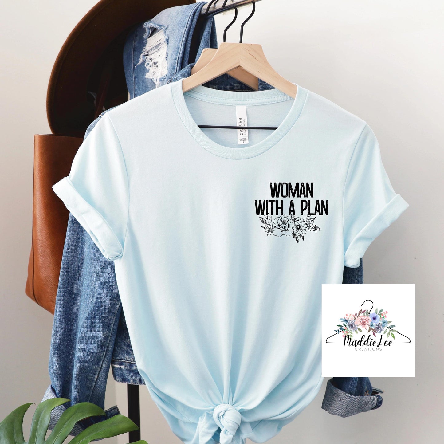 Woman with a Plan Adult Tee