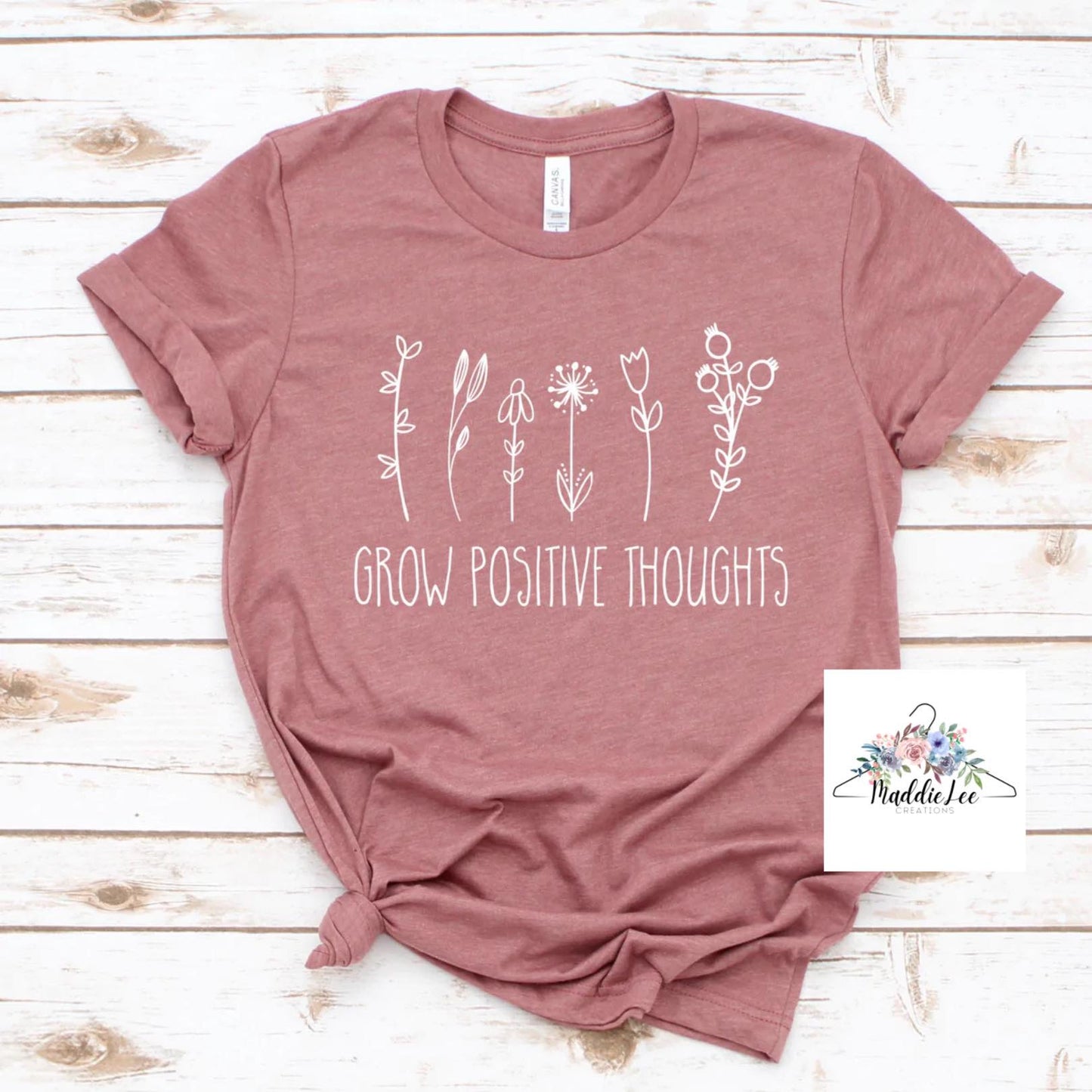 Grow Positive Thoughts Adult Tee