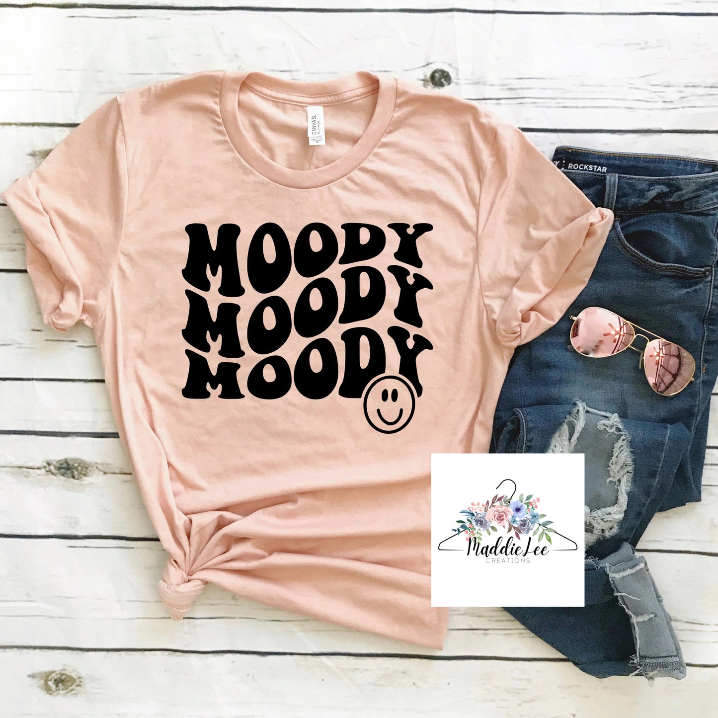 Moody Stacked Adult Tee