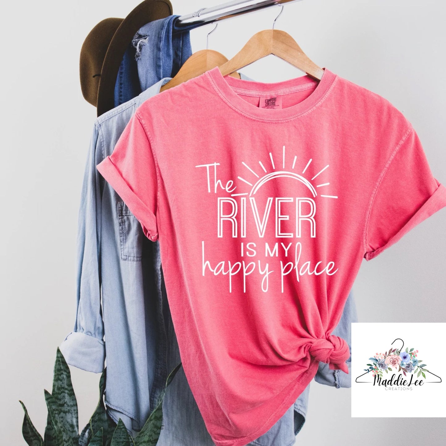 River is my Happy Place Adult Tee
