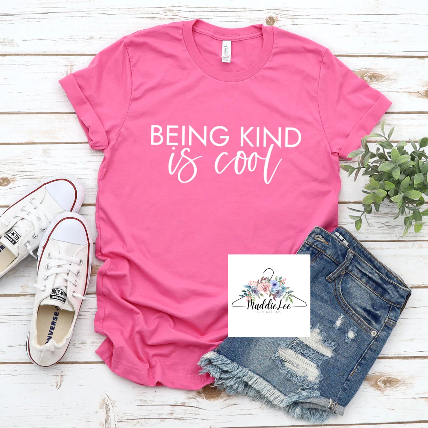 Being Kind is Cool (white) Adult Tee